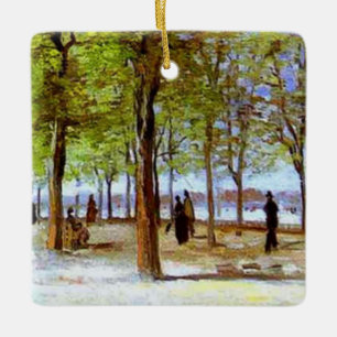 Van Gogh: Terrasse im Garten von Luxemburg Keramikornament