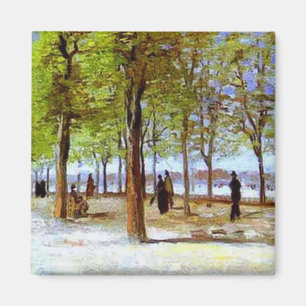 Van Gogh: Terrasse im Luxembourg-Garten Magnet