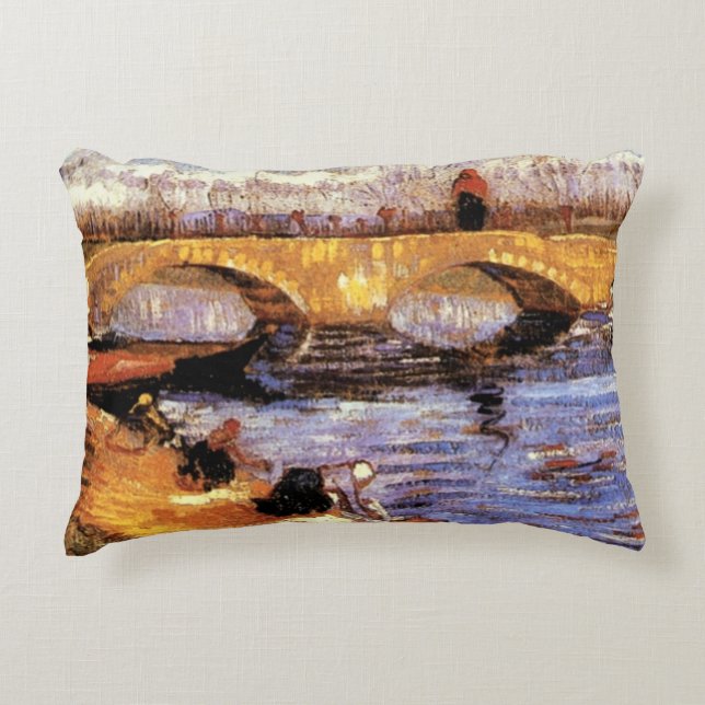 Van Gogh - The Gleize Bridge Dekokissen (Vorderseite)