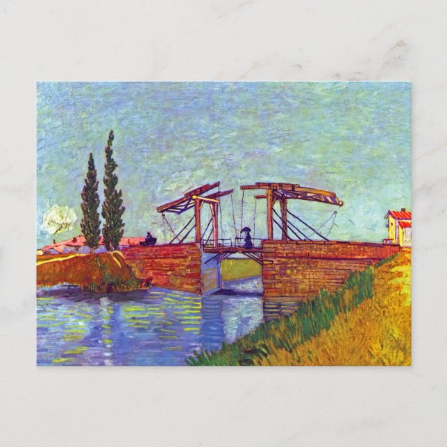 Van Gogh - The Langlois Bridge at Arles Postkarte (Vorderseite)