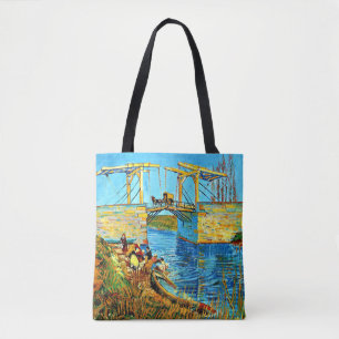 Van Gogh - The Langlois Bridge at Arles with Women Tasche