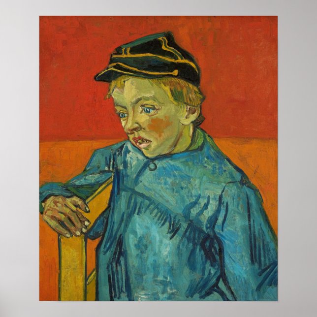 Van Gogh - The Schoolboy (Camille Roulin) 1888 Poster (Vorne)