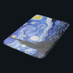 Van Gogh The Starry Night Badematte<br><div class="desc">Ölgemälde des niederländischen Meisters Vincent Van Gogh (1853-1890), wahrscheinlich sein berühmtestes Gemälde, malte Van Gogh 1889 aus dem Gedächtnis "Die Sternennacht", während er sich in einem Asyl in Frankreich aufhielt, wo er sich auf Depressionen hin kontrollierte. Die Szene zeigt den Blick aus seinem Schlafzimmerfenster. Im Gemälde befinden sich Mond, Venus...</div>