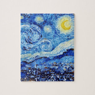Van Gogh - The Starry Night - White Christmas Post