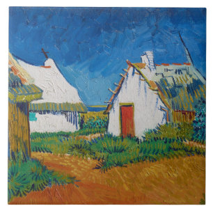 Van Gogh Three White Hütten in Saintes Maries Fliese
