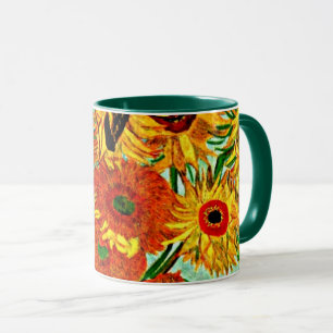 Van Gogh - Tournesols 12 Mug à café à deux tons