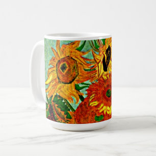 Van Gogh - Tournesols 12 Mug à café à deux tons