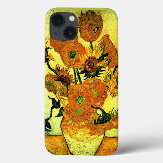 Van Gogh - Tournesols, 14 ans, coque iphone Coque- (Verso)
