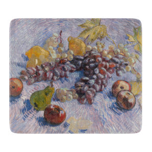 Van Gogh Trauben und Äpfel Stillleben Kunstprint Schneidebrett