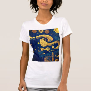 Van Gogh Tshirt, AI Generated Starry Night T-Shirt