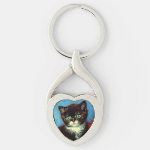 Van Gogh Tuxedo Cat Schlüsselanhänger
