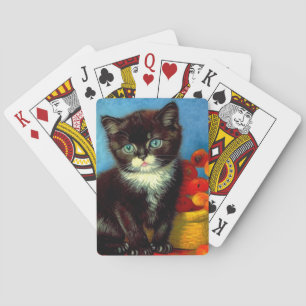 Van Gogh Tuxedo Cat Spielkarten