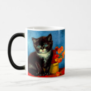 Van Gogh Tuxedo Katze Verwandlungstasse