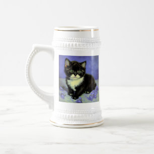 Van Gogh Tuxedo Kitten Bierglas