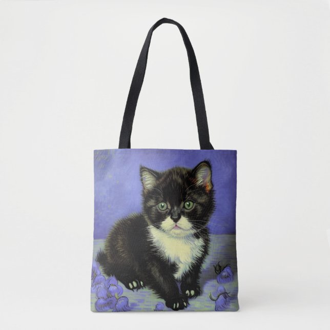 Van Gogh Tuxedo Kitten Tasche (Vorderseite)