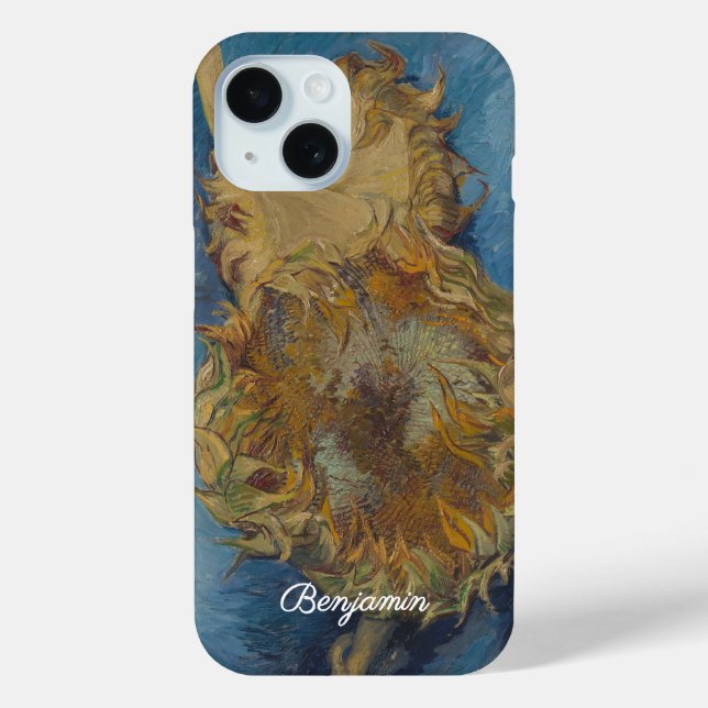 Van Gogh Two Sunflowers Original Art Masterpiece  Case-Mate iPhone Hülle (Rückseite)