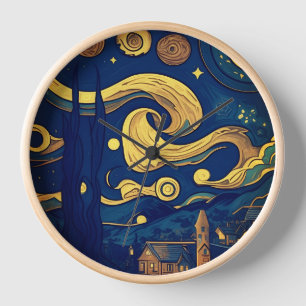 Van Gogh Uhren, AI-generierte Sternennacht Uhr