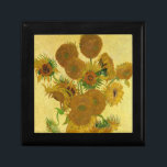 Van Gogh - Vase mit 15 Sonnenblumen Erinnerungskiste<br><div class="desc">Vase mit 15 Sonnenblumen / Vase avec quinze turnesols - Vincent Van Gogh,  August 1888 - Sonnenblumen 1888,  Fassung (F454)</div>