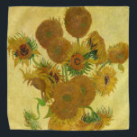 Van Gogh - Vase mit 15 Sonnenblumen Halstuch<br><div class="desc">Vase mit 15 Sonnenblumen / Vase avec quinze turnesols - Vincent Van Gogh,  August 1888 - Sonnenblumen 1888,  Fassung (F454)</div>