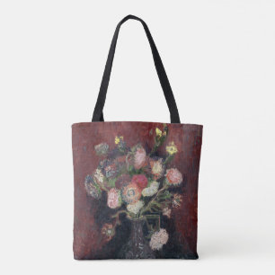 Van Gogh-Vase mit chinesischen Astern und Gladiole Tasche