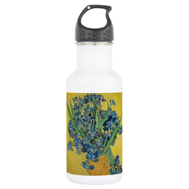 Van Gogh Vase mit Ire Classic Impressionismus Edelstahlflasche (Vorderseite)