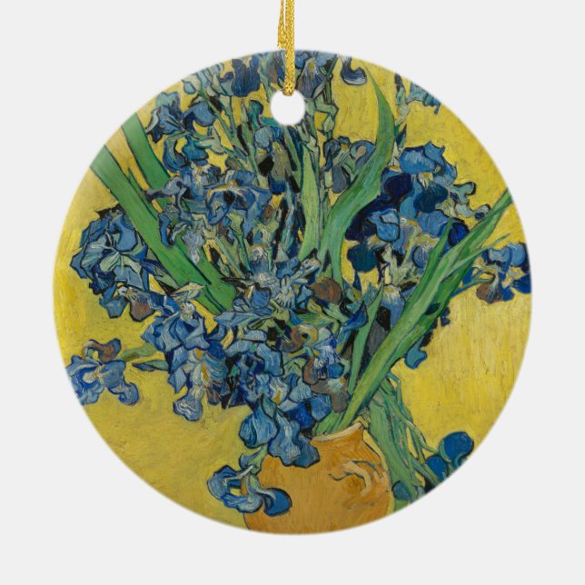 Van Gogh Vase mit Ire Classic Impressionismus Keramik Ornament (Hinten)
