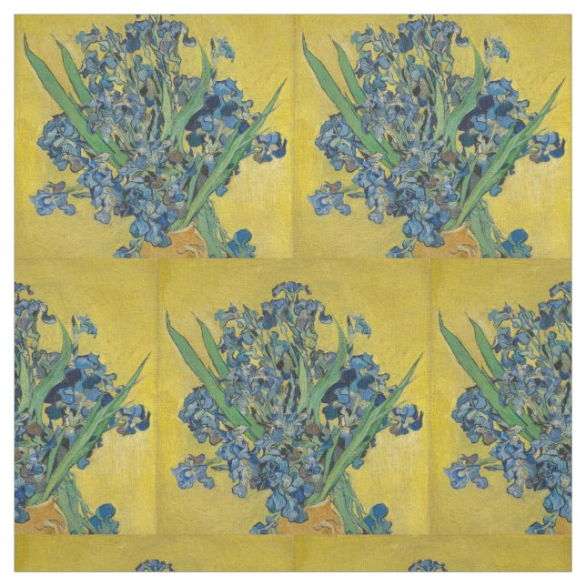Van Gogh Vase mit Ire Classic Impressionismus Stoff (Muster)