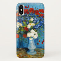Van Gogh Vase mit Kornblumen und Pflaumen