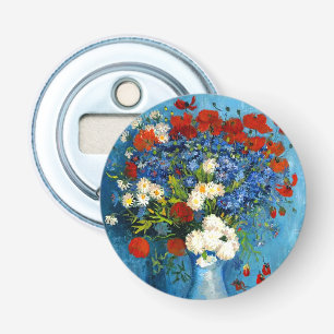 Van Gogh Vase mit Kornblumen und Pflaumen Flaschenöffner