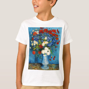 Van Gogh Vase mit Kornblumen und Pflaumen T-Shirt