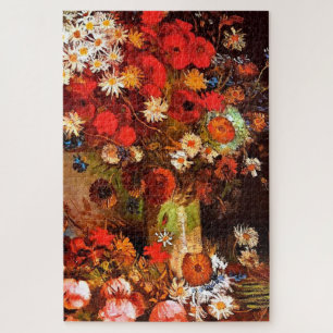 Van Gogh - Vase mit Pflücken, Kornblumen, Peonies