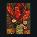Van Gogh - Vase mit Red Gladiolas Postkarte<br><div class="desc">Van Gogh Blumenmalerei,  Vase mit Roten Gladiolas,  Postkarte.</div>