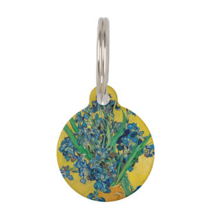 Van Gogh Vase mit Schwertlilien Klassischer Impres Haustiermarke