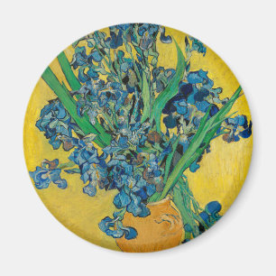 Van Gogh Vase mit Schwertlilien Klassischer Impres Magnet