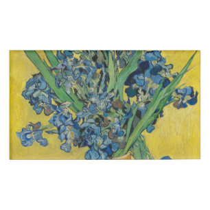 Van Gogh Vase mit Schwertlilien Klassischer Impres Namenschild