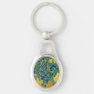 Van Gogh Vase mit Schwertlilien Klassischer Impres Schlüsselanhänger