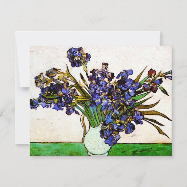 Van Gogh Vase von irischen Einladungen (Vorderseite)