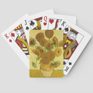 Van Gogh - Vasen mit 15 Sonnenblumen Spielkarten