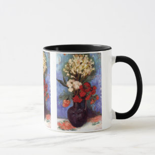Van Gogh - Vasen mit Nelken und anderen Blumen Tasse