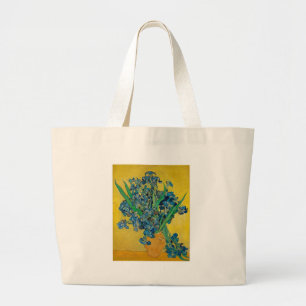 Van Gogh Vasen mit Schwertlilien Klassischer Impre Jumbo Stoffbeutel