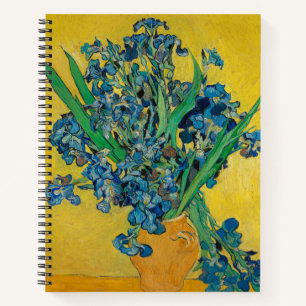 Van Gogh Vasen mit Schwertlilien Klassischer Impre Notizbuch