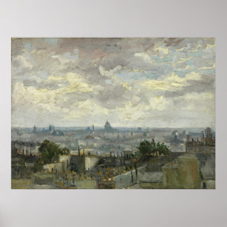 Van Gogh, View of Paris Poster