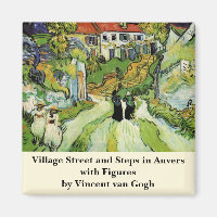 Van Gogh Village Street und Steps Auvers, Figures
