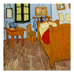 Van Gogh: Vincents Schlafzimmer in Arles, 1889 Poster