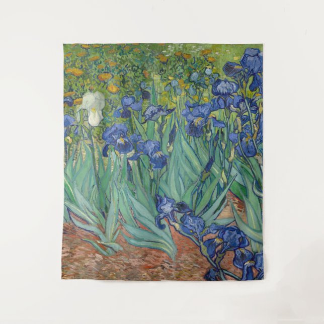 Van Gogh Vintag Irises Wandteppich (Vorderseite)