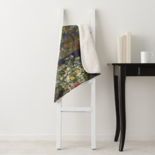 Van Gogh Vintage Blumenstrauß in einer Vase Sherpadecke