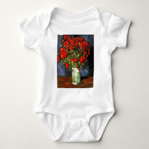 Van Gogh Vintage-Gemälde Blüten Vasen Blumen Baby Strampler