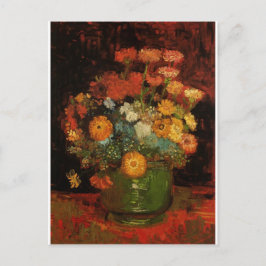 Van Gogh Vintage Vase Blume Blüten Postkarte