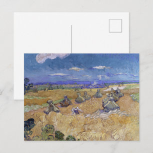 Van Gogh Weizenfeld - Goldene Ernte Kunst Postkarte