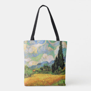Van Gogh Weizenfeld mit Zypressen auf der Haute Ga Tasche